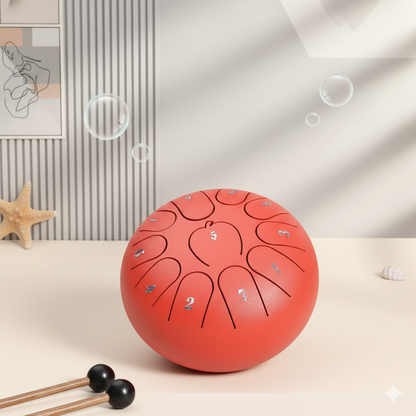  Calming Drum Flow Red